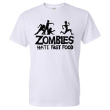 Zombies Hate Fast Food Man T-Shirt
