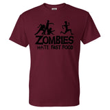 Zombies Hate Fast Food Man T-Shirt