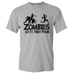 Zombies Hate Fast Food Man T-Shirt