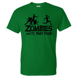 Zombies Hate Fast Food Man T-Shirt