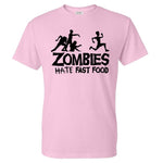 Zombies Hate Fast Food Man T-Shirt
