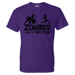Zombies Hate Fast Food Man T-Shirt
