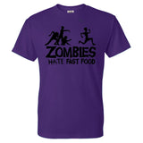 Zombies Hate Fast Food Man T-Shirt