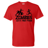 Zombies Hate Fast Food Man T-Shirt