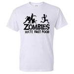 Zombies Hate Fast Food Man T-Shirt