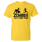 Zombies Hate Fast Food Man T-Shirt