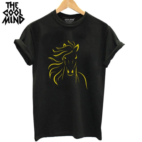 Casual Horse Women T-Shirt